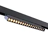 Qub Verstellbare Line Dots 18 - Magnetische Schienenbeleuchtung - 48V - Schwarz - Zigbee