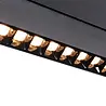 Qub Points en ligne réglables 18 - Éclairage sur rail magnétique - 48V - Noir - Zigbee