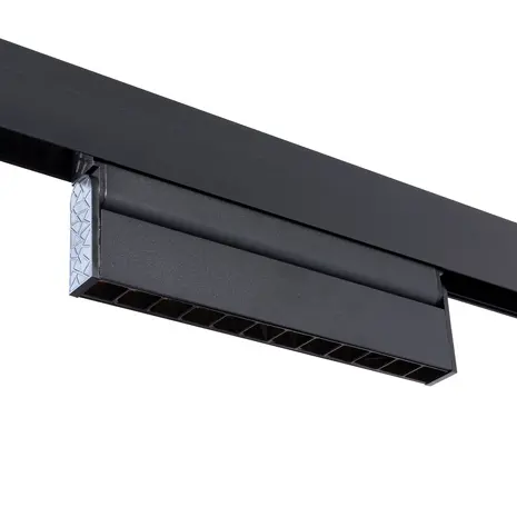 Qub Verstelbare Line Dots 12  - Magneet Railverlichting - 48V - Zwart - Zigbee