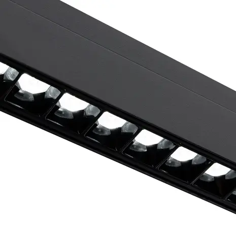 Qub Line Dots 18 - Magnetic Track Lighting - 48V - Black - Zigbee Qub Line Dots 18 - Magnetic Track Lighting - 48V - Black - Zigbee
