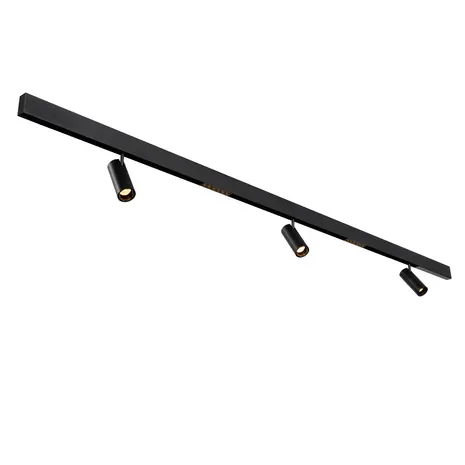 Qub Qub Line Magnet Schienensystem – 3 m – 3x Railspot Single & 2x Line Dots 6 – Schwarz – Zigbee-kompatibel – Smart Beleuchtungssystem