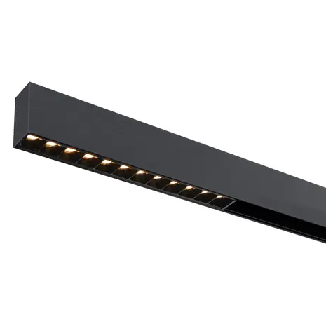 Qub Line Dots 12 - Magnetic Track Lighting - 48V - Black - Zigbee