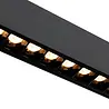 Qub Line Dots 12 - Éclairage sur Rail Magnétique - 48V - Noir - Zigbee