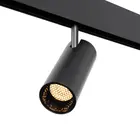 Qub Line Single Railspot - Smart Zigbee - Magneet Railverlichting - 48V - Zwart