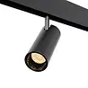 Qub Line Single Track Spot - Smart Zigbee - Magnetic Track Lighting - 48V - Black