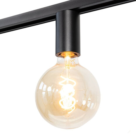 Viror Base – E27 Socket – Black – Single Circuit Track Lighting