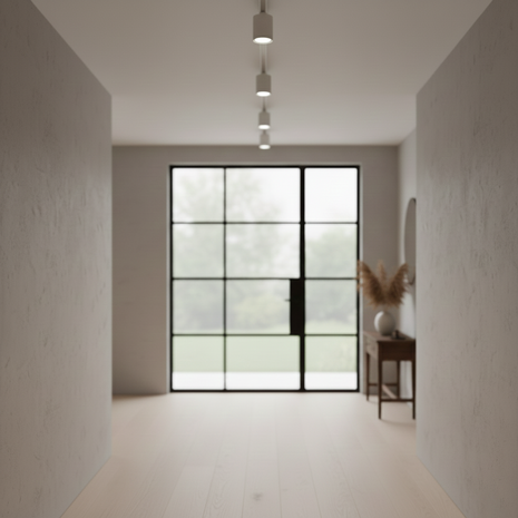 Qub Viror Orbit - 1‑Phasen LED Schienenspot - GU10 - Weiß - Ø9,6cm - Kompakt & Modern - Verstellbarer Spot - Kompatibel mit Smart & LED - Für Wohnräume - Schienenstrahler Innenbereich