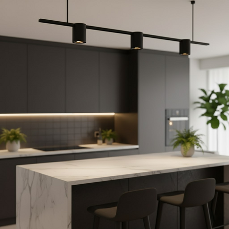 Viror Orbit – GU10 Railspot – Zwart – 1-fase railverlichting Viror Orbit – GU10 Railspot – Zwart – 1-fase railverlichting