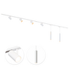 Qub  1-Fase Railverlichting - GU10 – 600cm – I-vorm - 4 Viror Mesh spots - 2 Hanglampen  - Railsysteem – Wit