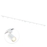 Qub Focus III 1-circuit track lighting - GU10 - 800cm - I-shape - 12 spots - Track system - White Qub Focus III 1-circuit track lighting - GU10 - 800cm - I-shape - 12 spots - Track system - White
