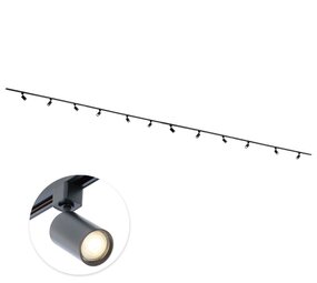 Qub Focus III 800 cm 12 Spots GU10 Schienenbeleuchtung Schwarz Qub Focus III 800 cm 12 Spots GU10 Schienenbeleuchtung Schwarz