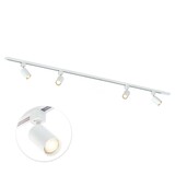 Qub Focus III 200cm 4 spots GU10 Éclairage sur Rail Blanc