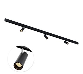 Qub Rail Magnétique Line - 3 Mètres - 3x Spot de Rail + 2x Line Dots 6 Qub Rail Magnétique Line - 3 Mètres - 3x Spot de Rail + 2x Line Dots 6