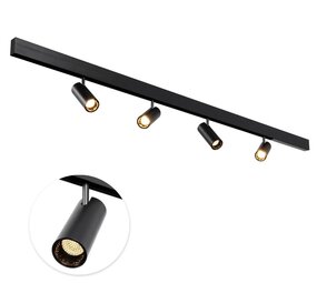 Qub Set de Rail Magnétique - 2 Mètres - 4x Spot de Rail Qub Set de Rail Magnétique - 2 Mètres - 4x Spot de Rail