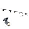 Qub Qub Focus III Monophasé Luminaire Plafonnier LED – 500cm - 10x GU10 Spot Sur Rail - 5x 1m Barre de Spot Plafond – L-Form - Plafonnier intérieur Noir Moderne – Spots et Rails de Spots Qub Qub Focus III Monophasé Luminaire Plafonnier LED – 500cm - 10x GU10 Spot Sur Rail - 5x 1m Barre de Spot Plafond – L-Form - Plafonnier intérieur Noir Moderne – Spots et Rails de Spots