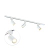 Qub Focus III - 1-Circuit Track Lighting - GU10 - 100cm - I-shape - 3 Spots - Track System - White