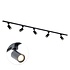 Focus III 200cm 5 spots GU10 Track Lighting Black Focus III 200cm 5 spots GU10 Track Lighting Black
