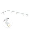 Qub Focus III - 1-Circuit Track Lighting - GU10 - 300cm - L-shape - 5 Spots - Track System - White