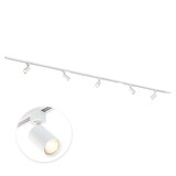 Qub Focus III 300cm 5 Spots I GU10 Track lighting White