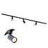 Focus III 200cm 3 Spots GU10 Railverlichting Zwart Focus III 200cm 3 Spots GU10 Railverlichting Zwart