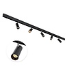 Qub Line Rail Magnétique - 2 Mètres - 5x Spot sur Rail Single - Noir - Zigbee - Éclairage Intelligent Qub Line Rail Magnétique - 2 Mètres - 5x Spot sur Rail Single - Noir - Zigbee - Éclairage Intelligent