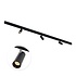 Line Magneetrail - 2 Meter - 3x Railspot Single - Zwart - Zigbee - Smart verlichting Line Magneetrail - 2 Meter - 3x Railspot Single - Zwart - Zigbee - Smart verlichting