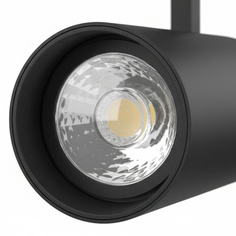 Beam Spot sur Rail – Noir – 3-Phasé – Dimmable – LED Intégrée – 2700K/3500K/5000K Beam Spot sur Rail – Noir – 3-Phasé – Dimmable – LED Intégrée – 2700K/3500K/5000K