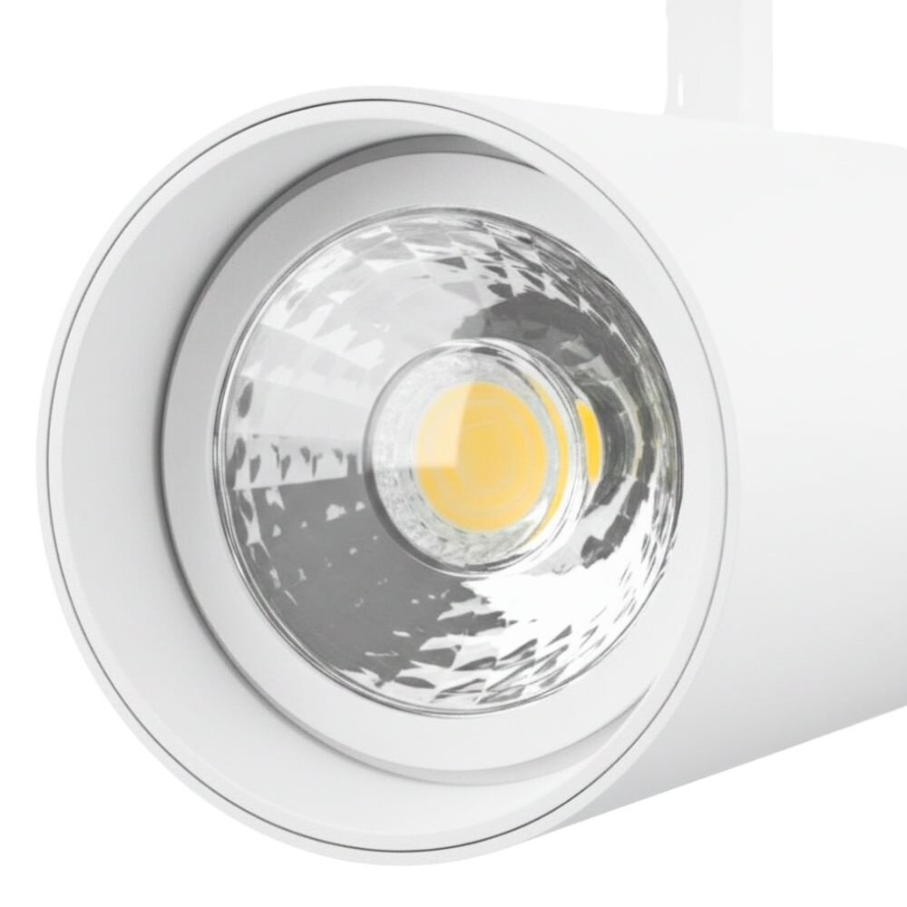 Qub Beam Railspot - Wit - 3-fase - Dimbaar - Geïntegreerde LED - 2700K/3500K/5000K Qub Beam Railspot - Wit - 3-fase - Dimbaar - Geïntegreerde LED - 2700K/3500K/5000K