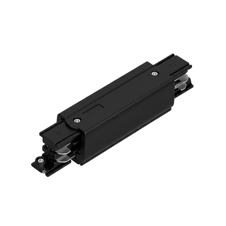 Qub Middenvoeding 3-fase rails Zwart