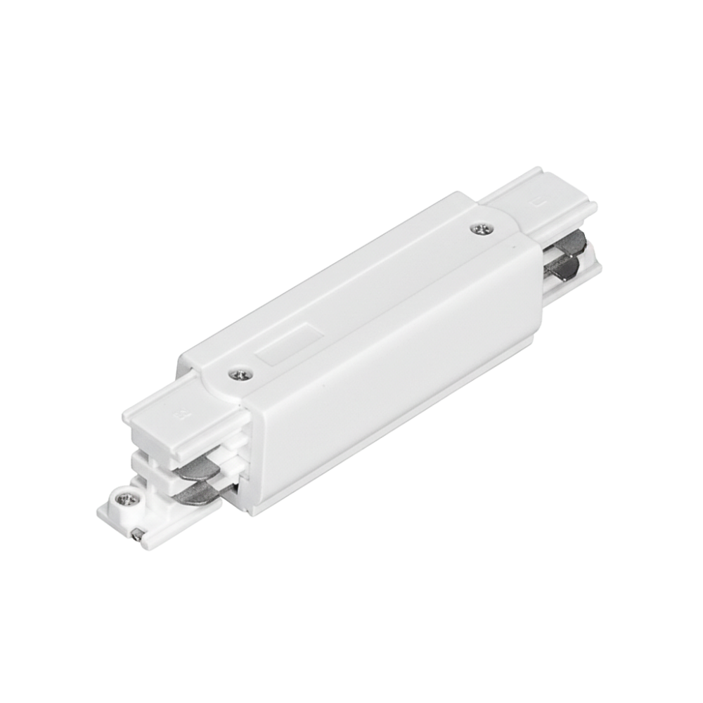 Qub Alimentation centrale blanc pour rails à triphasé