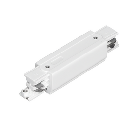 Qub Mittelspeisegerät für 3-Phasen-Schienensysteme Weiß