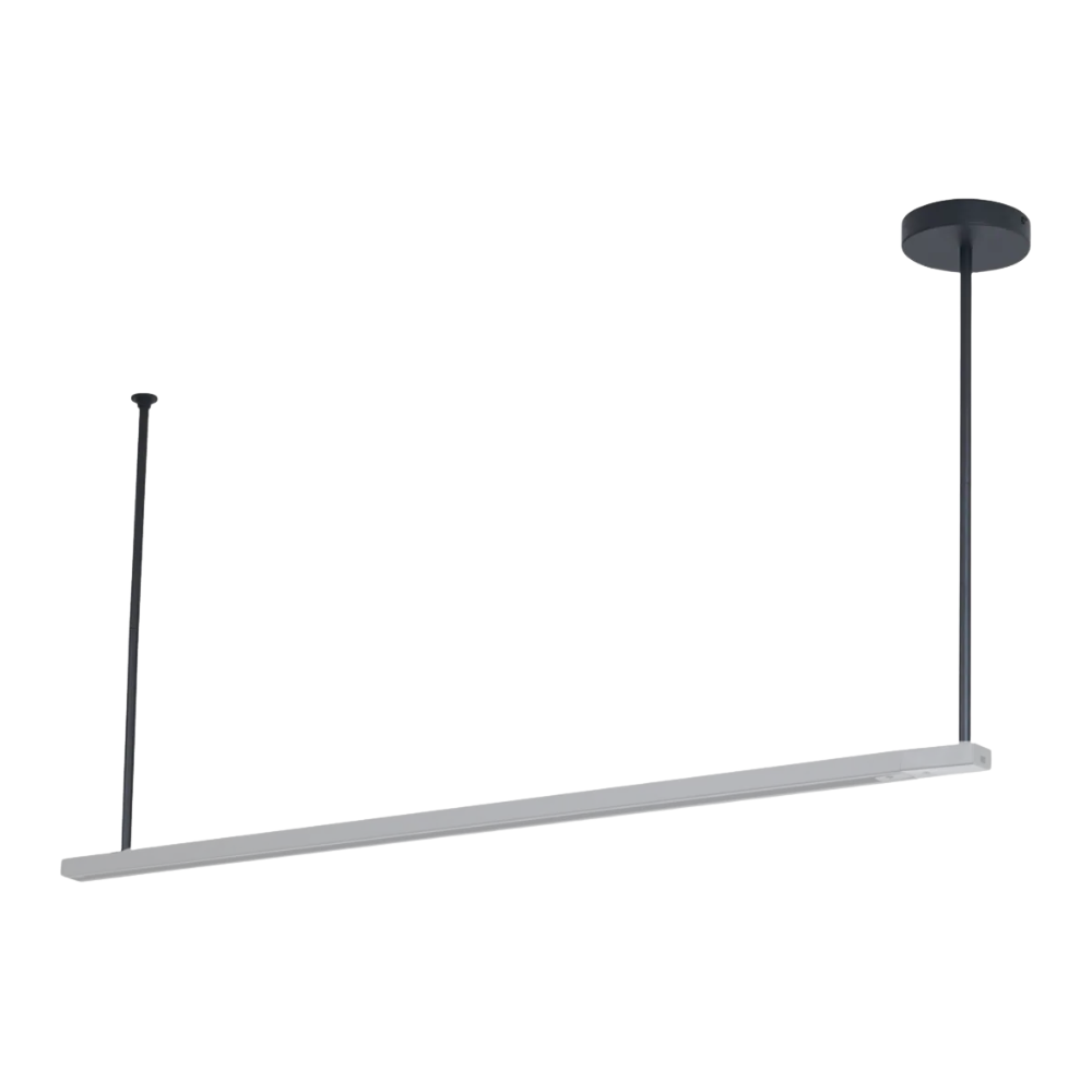 Ophangset met voeding voor 1 fase, 3 fase en magneet railverlichting - Zwart