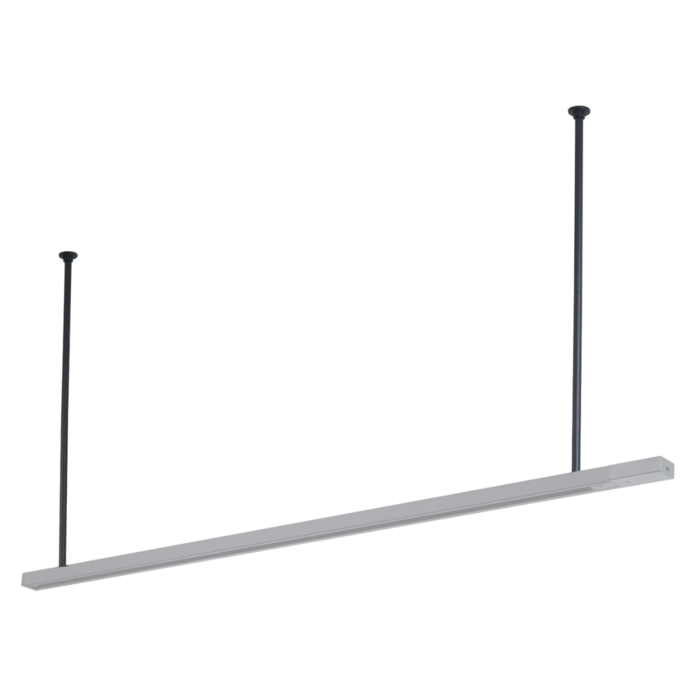 Kit de suspension pour éclairage sur rail monophasé, triphasé et magnétique - Noir Kit de suspension pour éclairage sur rail monophasé, triphasé et magnétique - Noir