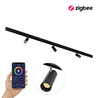 Qub Line Magneetrail - 2 Meter - 3x Railspot Single - Zwart - Zigbee - Smart verlichting