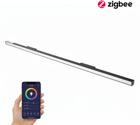 Qub Line Stripe 120 Zigbee Smart - Magnet-Schienenbeleuchtung - 48V - Schwarz