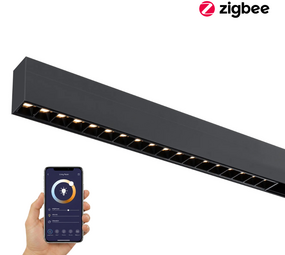 Qub Line Dots 18 - Magnet-Schienenbeleuchtung - 48V - Schwarz - Zigbee Qub Line Dots 18 - Magnet-Schienenbeleuchtung - 48V - Schwarz - Zigbee