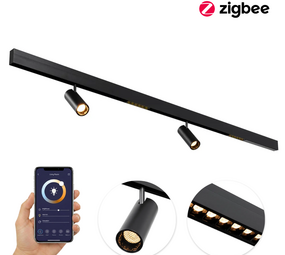 Qub Line Magnetic Track - 2 Metres - 2x Railspot + 2x Line Dots 6