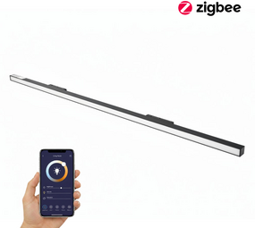 Qub Line Stripe 120 Zigbee Smart - Éclairage sur Rail Magnétique - 48V - Noir