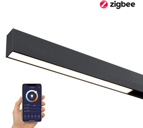 Qub Line Stripe 30 - Magnetic Track Lighting - 48V - Black - Zigbee - LED Strip for Track Lighting