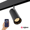 Qub Line Single Railspot - Smart Zigbee - Magneet Railverlichting - 48V - Zwart