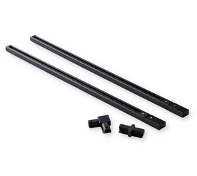 Kit de démarrage pour éclairage sur rail monophasé – 2 mètres – Noir
