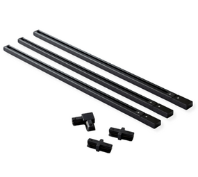 Kit de démarrage pour éclairage sur rail monophasé – 2 mètres – Noir