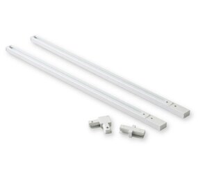 Starterset voor 1-fase Railverlichting - 2 meter - Wit
