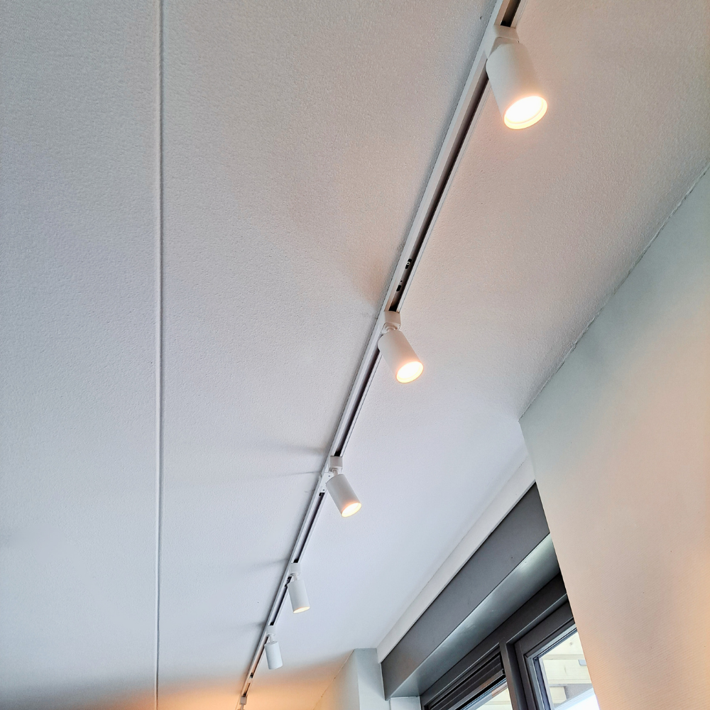 Starterset für 1-Phasen-Schienenbeleuchtung – 2 Meter – Weiß