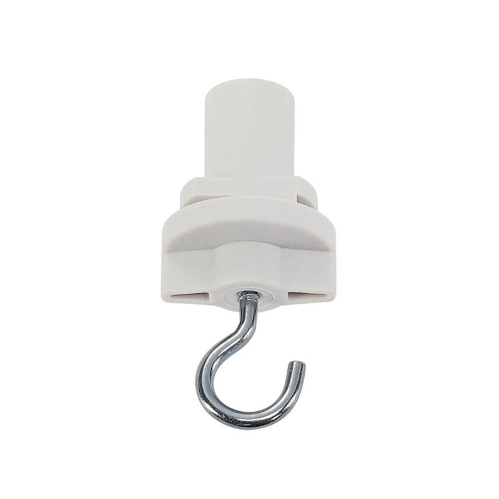 3-Phasen-Schienenadapter mit Haken - Weiß 3-Phasen-Schienenadapter mit Haken - Weiß