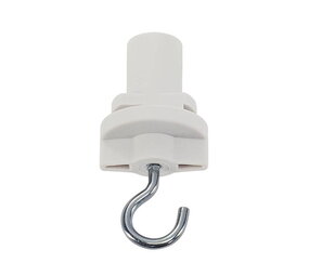 3-Phasen-Schienenadapter mit Haken - Weiß 3-Phasen-Schienenadapter mit Haken - Weiß
