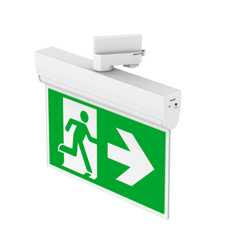3-Phase Emergency Exit Sign Mira - 3 Hours - White