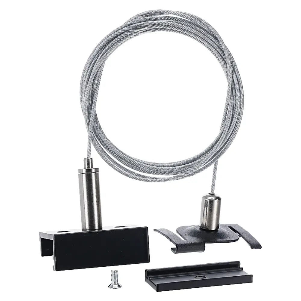 Kit de suspension 2 mètres | Noir | Pour faux plafonds | Rail triphasé Kit de suspension 2 mètres | Noir | Pour faux plafonds | Rail triphasé