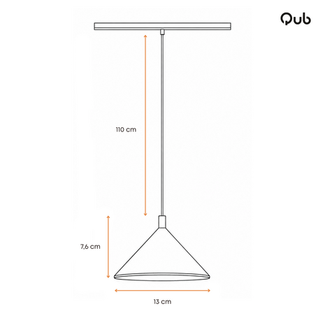 Qub Viano Hanglamp - Smart Zigbee - Magneet Railverlichting - 48V - Zwart Qub Viano Hanglamp - Smart Zigbee - Magneet Railverlichting - 48V - Zwart