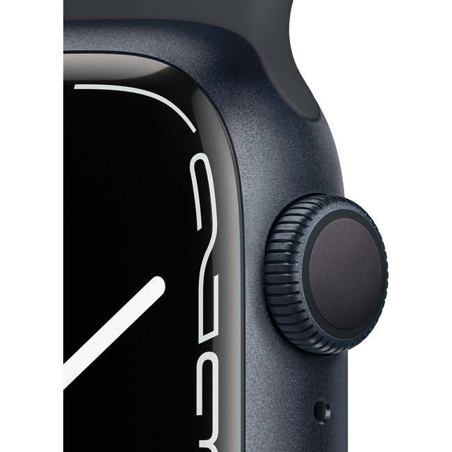 Apple Watch Series 7 41mm Middernacht Aluminium Middernacht Sportband
